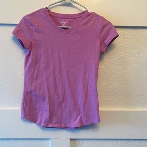 Purple T-shirt girls with sparkles
